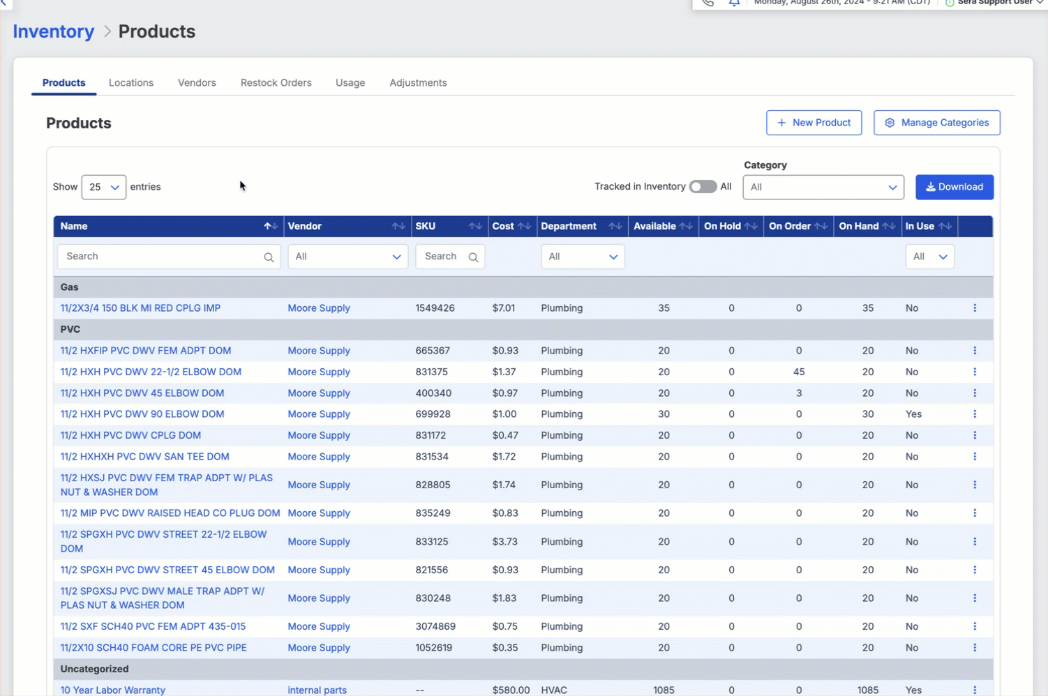 Quantity Adjustments quantity-adjustments